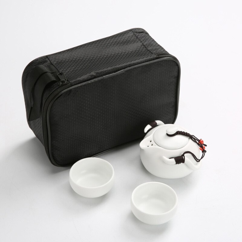 Chinese Tea Travel Tea Set Kung Fu Tea Set Ceramic Portable Teapot Porcelain Teaset Gaiwan Tea Cups of Tea Ceremony Tea Tool