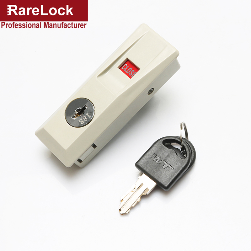 Steel Sliding Door Hook Lock Is Suitable for Sliding Door Office Filing Cabinet and Iron Filing Cabinet Rarelock MA021 C: A