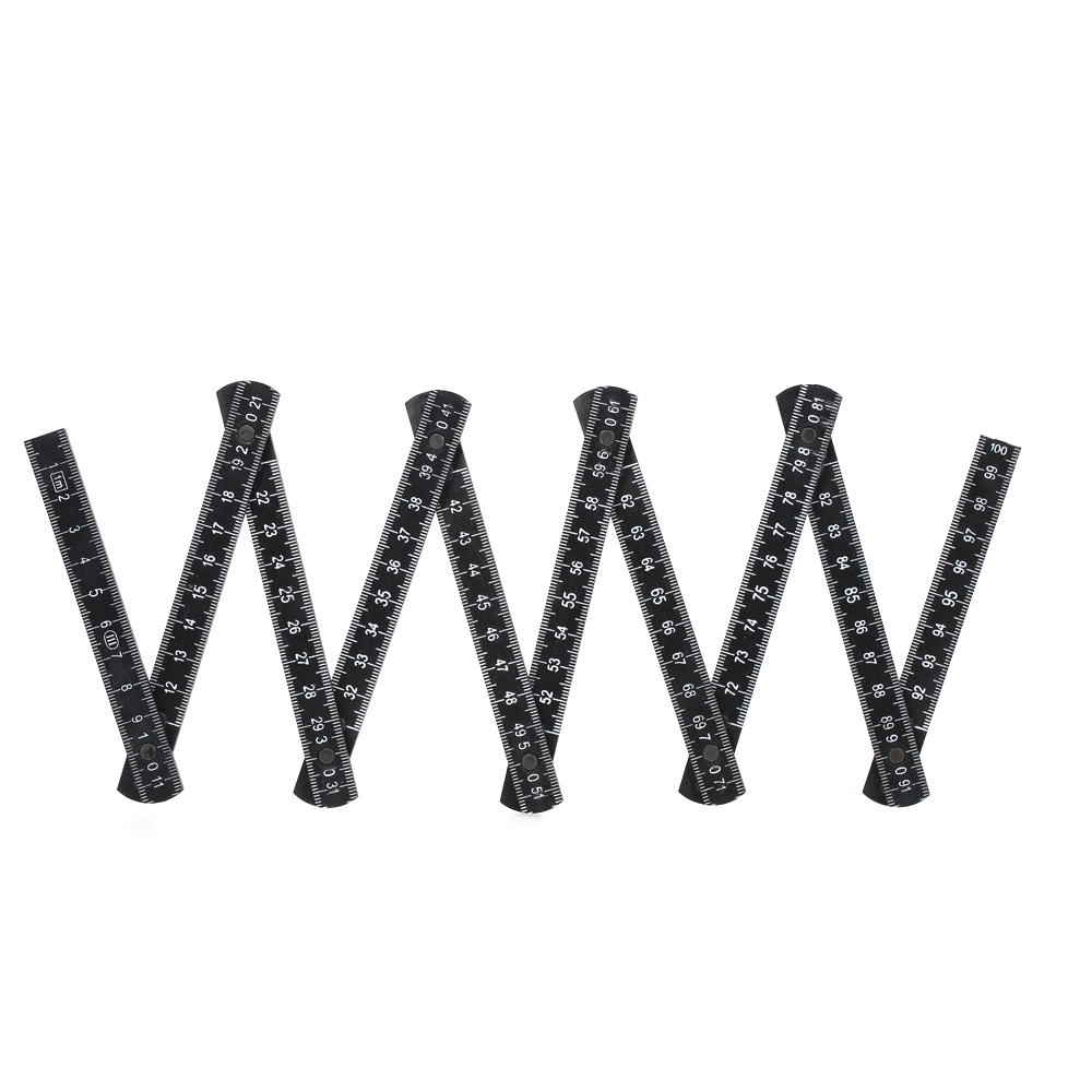 1M Slide Ten-Parts Folding Ruler Fold Up Rulers Versatile Inside Reading Carpenter Meter Measuring Tool Alternative Tape Measure