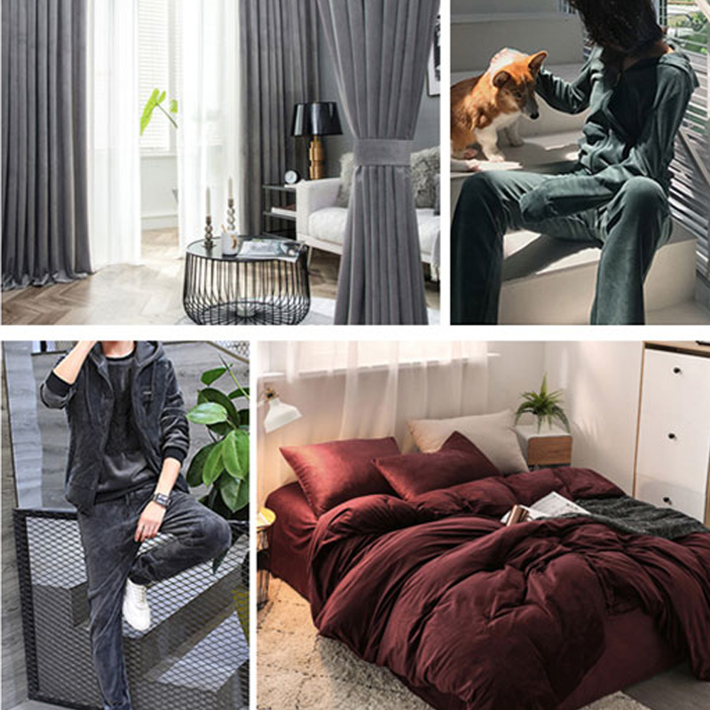 1/3/5M 14 colores tela de terciopelo DIY para coser ropa textil para el hogar funda de almohada sofá cortina decoración fondo terciopelo