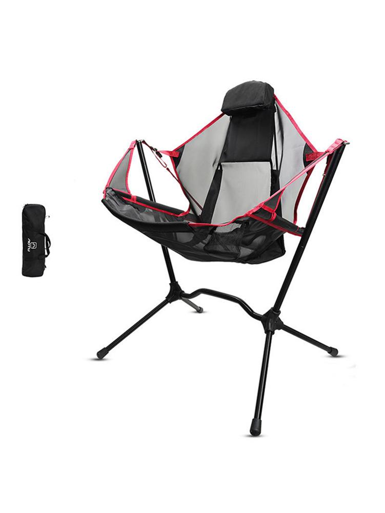 Outdoor Opvouwbare Schommelstoel Een Stuk Verstelbare Aluminium Klapstoel Beer Tot 150Kg Voor Camping Vissen