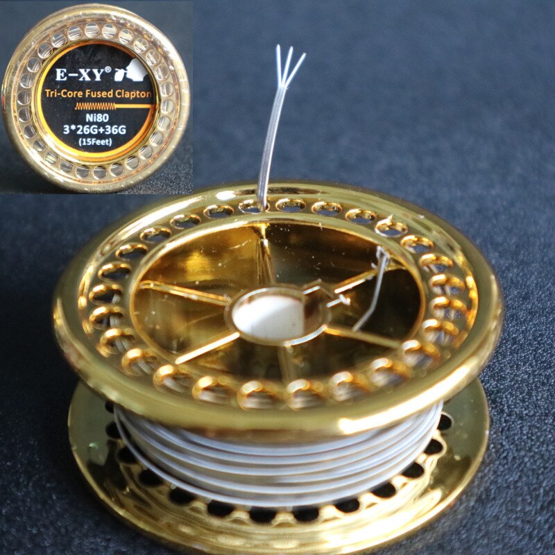 Bobine de fil Clapton fusionné Ni80, 10 pieds/rouleau, 36GA + 4 * 26GA, fil chauffant reconstructible, Alien Clapton: WHITE