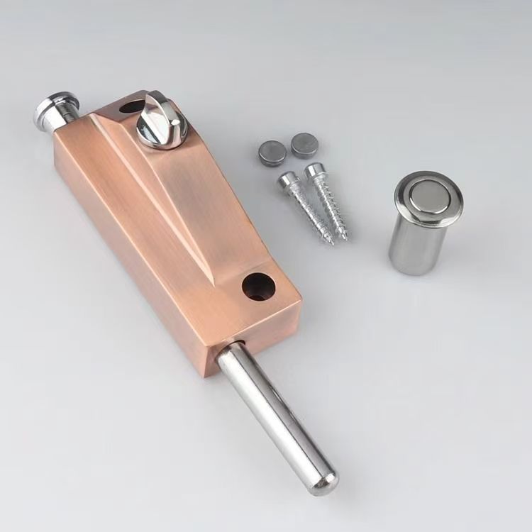 Pestillo de puerta con perilla/llave, cerradura de hierro de aleación de Zinc para puerta de madera, perno de resorte, accesorios de Hardware, 1 ud.