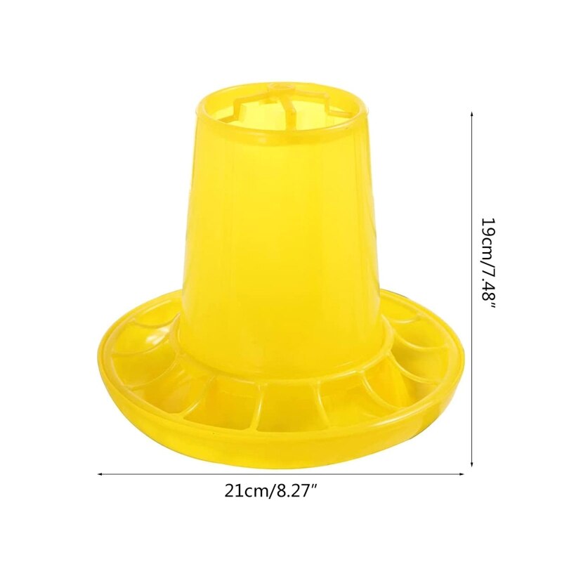 Baby Chicken Feeder for Poultry Plastic Chick Feeder for Multiple Chicks At Once Easy to Clean Highly Practical for Coop