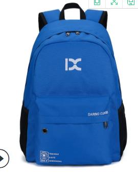 Xiaomi Urban men and women leisure sports backpack College style Student backpack Outdoor travel bag Waterproof and wearable: blue