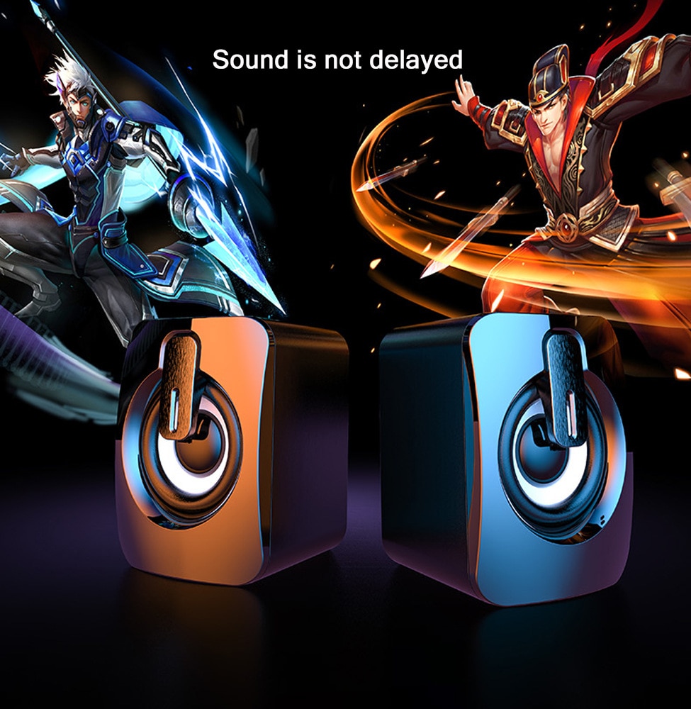 Wired Computer Speakers USB + AUX Mini PC Speaker for Laptop Desktop Phone 5W Audio Multimedia Loudspeaker