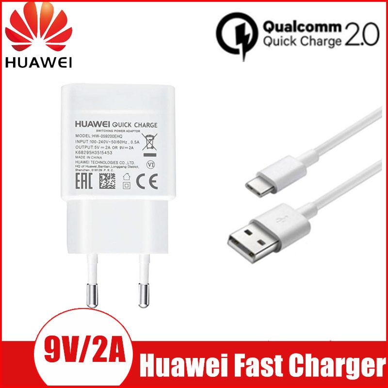 Originele Huawei Fast Charger Qc 2.0 Quick Charge Adapter Usb Kabel Voor P20 30 Lite P9 Mate 20 Lite Nova 3 E 4e Y6 P Smart Z