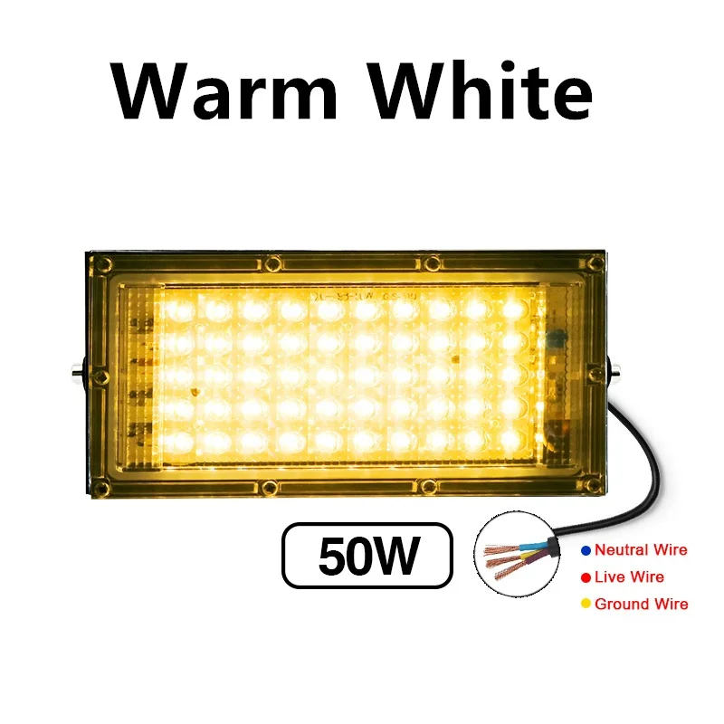 Lampe horticole de croissance LED, 50/100W, AC 220V, pour serre/chambre de culture, éclairage pour plantes: green