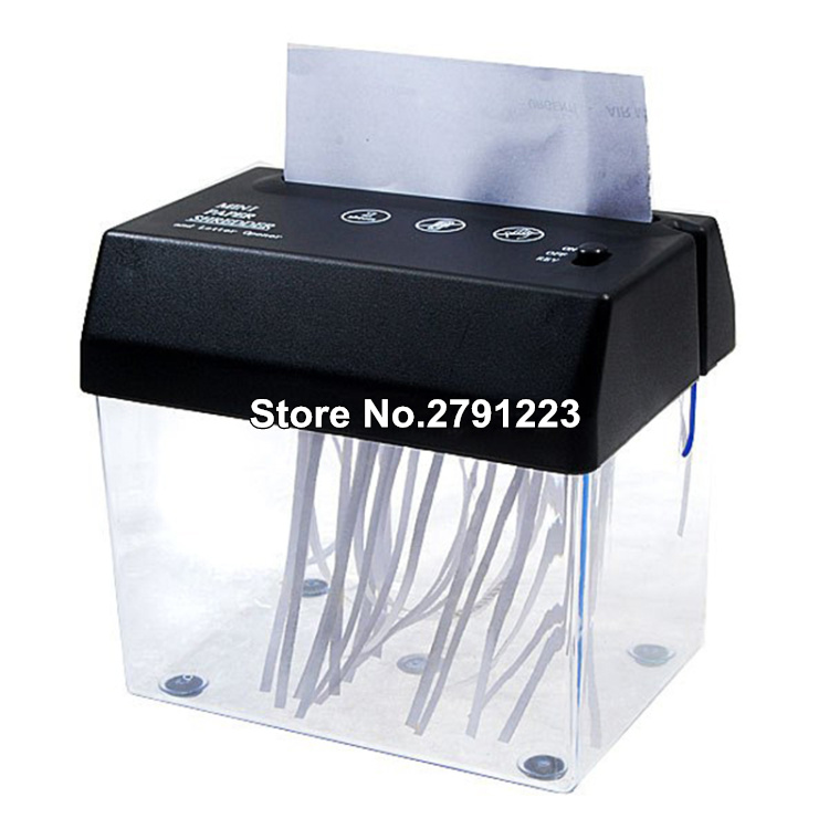 Mini Desktop Strip-cut Paper Shredder USB-charge Portable Paper &amp; Letters Cutter