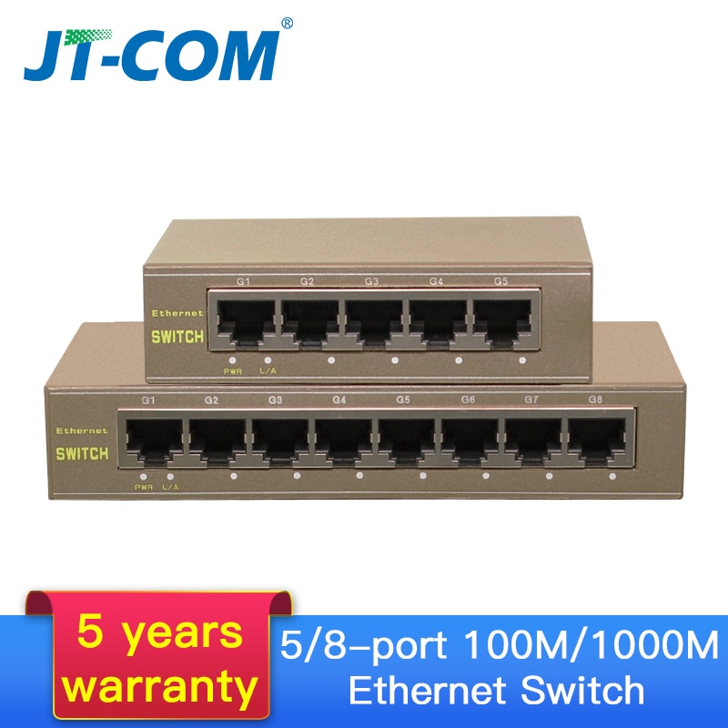 5-Hafen Gigabit schalten 10/100/100 0Mbps 8-Hafen schnell Ethernet Netzwerk Schalter Stecker und Spielen LAN Hub/Voll-oder Halb Duplex Austausch