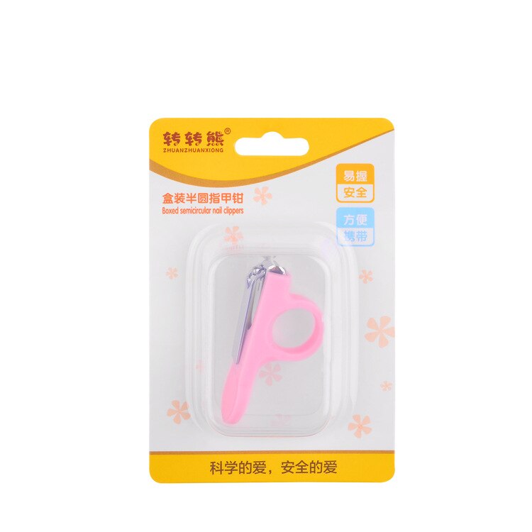 3 unids/lote de uñas de bebé Clippers de bebé Anti-carne cortador de uñas Clippers importa tijeras para Cuidado infantil de productos: Pink