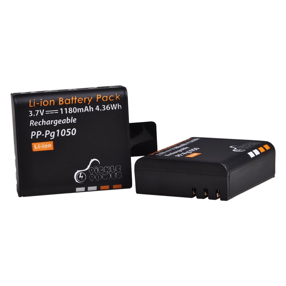Batería y cargador PG1050 de 1180mAh para SJCAM, SJ4000, WiFi, SJ5000, WiFi Plus, M10, SJ5000 plus, SJ6000, SJ7000: 2 Battery