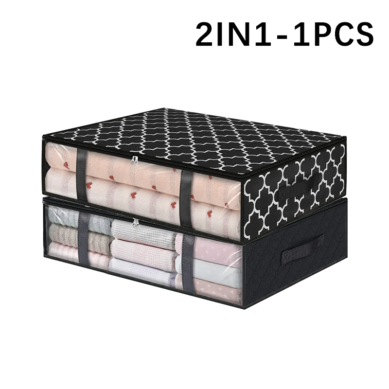 Non Woven Cotton Quilt Storage Bag Large Capacity Clothing Cotton Quilt Mobile Luggage Moisture Proof And Dustproof Portable Bag: VIOLET/紫罗兰