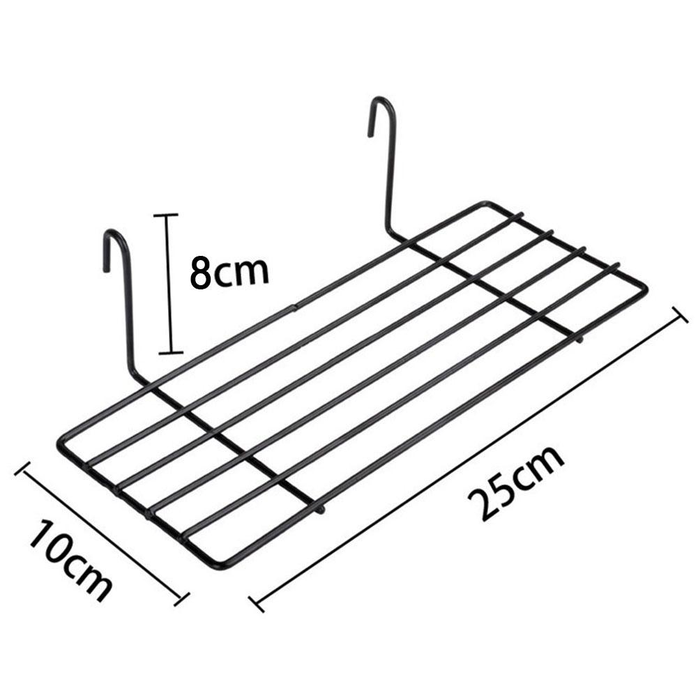 Wall Decoration Iron Frame Hanging Rack Wall Display Storage Box Multifunction Mesh Wire Metal Wall Shelf
