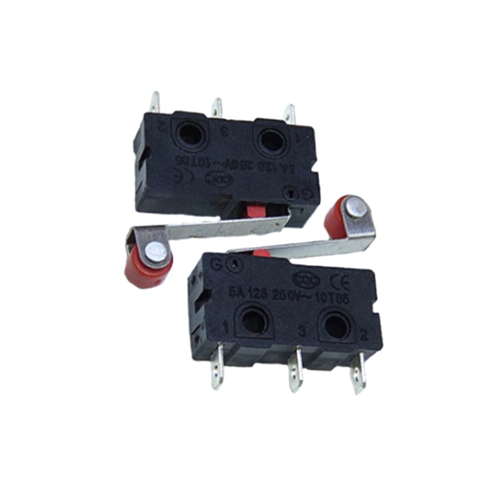 10Pcs/Lot Mini 3 Pin SPDT Micro Limit Switch Roller Lever Arm Snap Action Switch