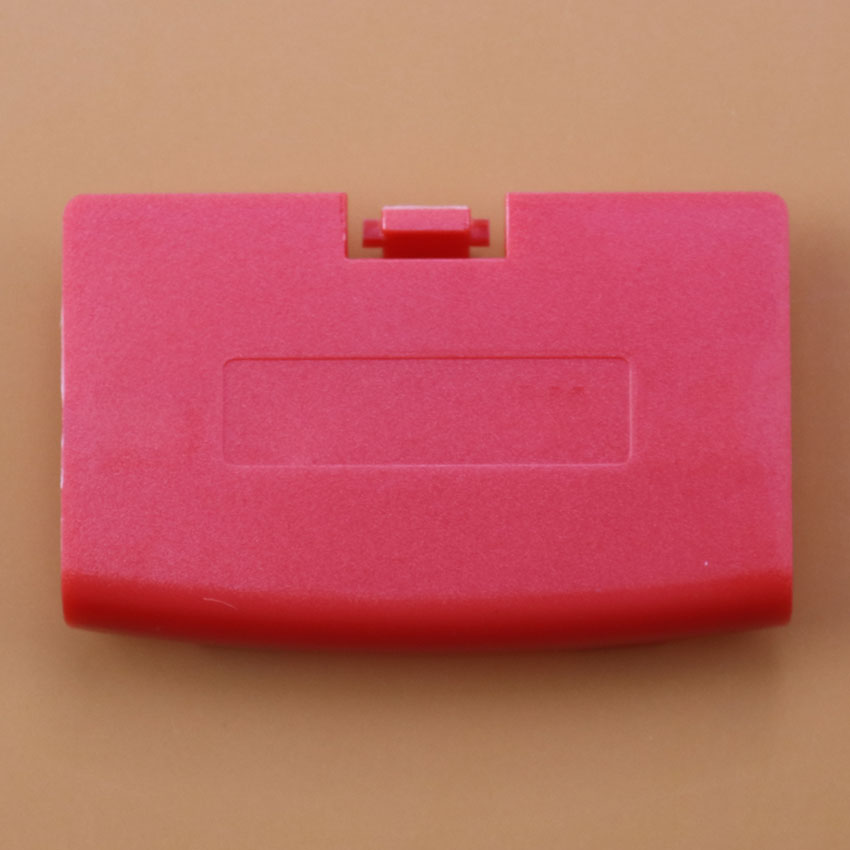 JCD Tapa de batería de plástico de repuesto de 17 colores para Gameboy Advance GBA: Rojo
