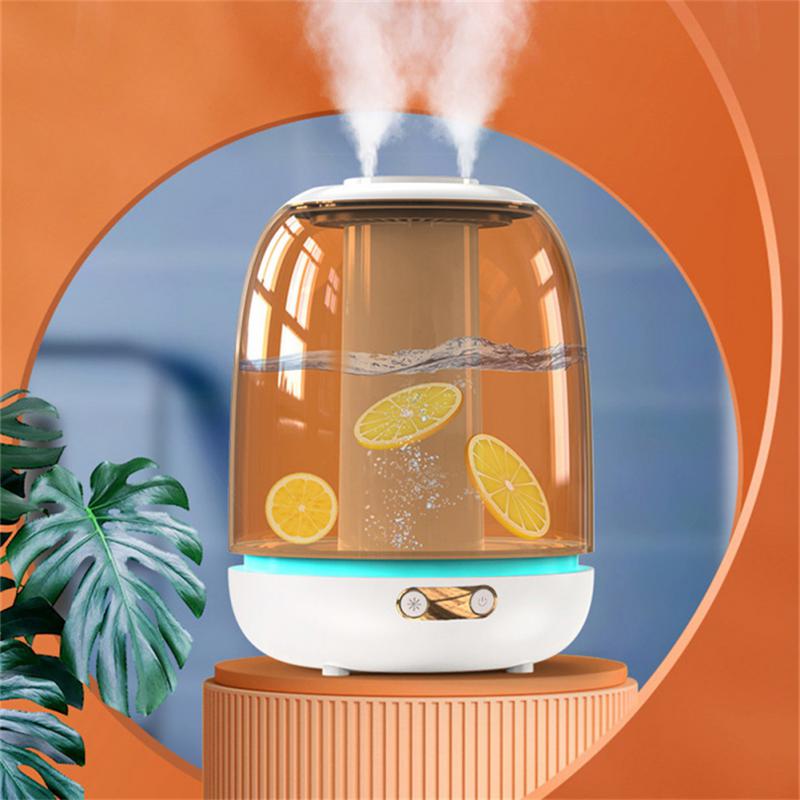 3L Air Humidifier Antibacterial Aromatherapy Diffuser Double Spray Luminous With LED Light Purifier Large Capacity Diffuser Tool