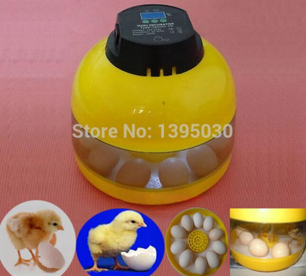 10 Eggs Mini Egg Incubator Egg Candler Poultry Hatcher Chicken Goose Quail Duck JANOEL-10