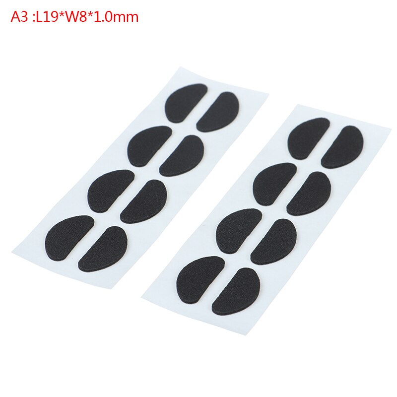 Coussinets de nez en mousse souple unisexe, 8 paires, antidérapants, auto-adhésifs pour lunettes: A3