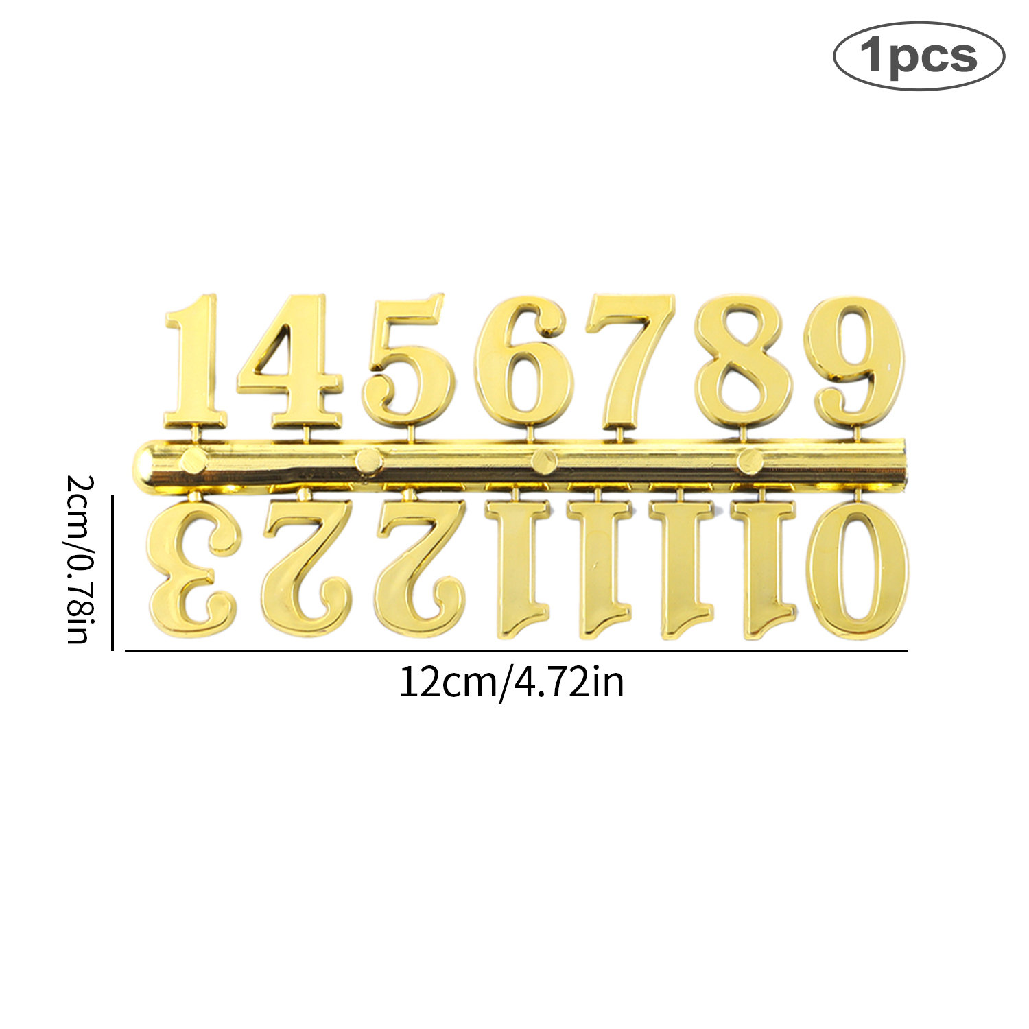 Clock Numerals Arabic Roman Number Restore Clock Numerals Accessories DIY Epoxy Resin Clock Molds Accessories: black