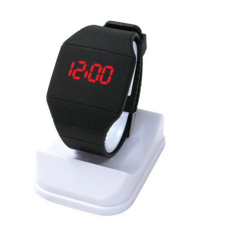 Reloj electrónico con pantalla táctil para niños, reloj de pulsera deportivo resistente al agua con pantalla táctil de gatito, jalea, hello LED, digital, para niños y niñas