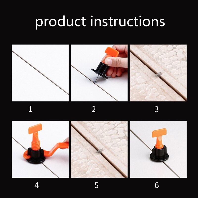 Tile Leveling System Tile Spacer Special Wrenches Reusable Tile Installation Tool Kit for stone Installation Builiding 85WC