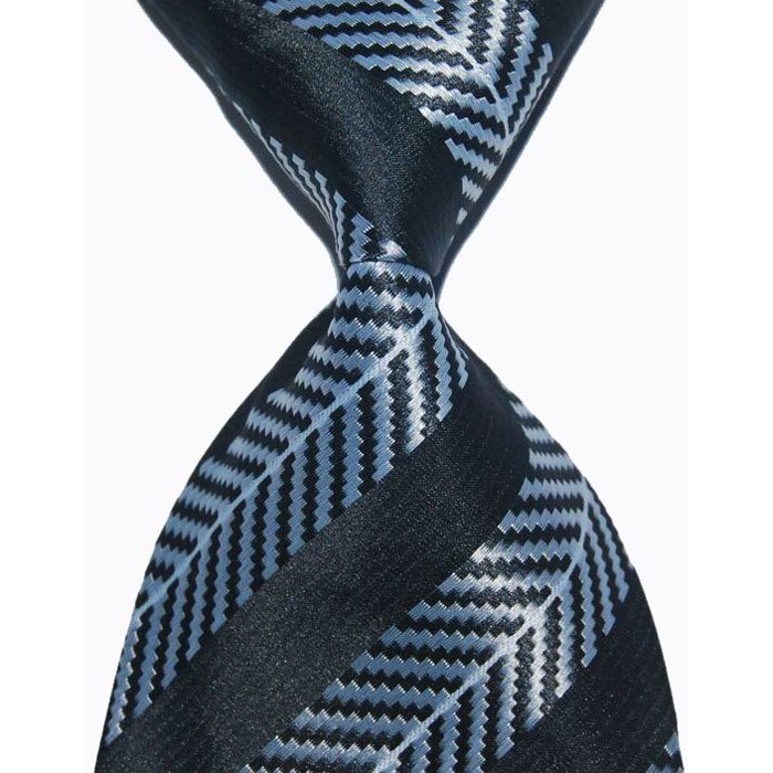 Sort jakkesæt slips slips til mænd 10cm brede mandlige strikket slips silke jacquard vævet formelt slid business bryllupsfest: A25