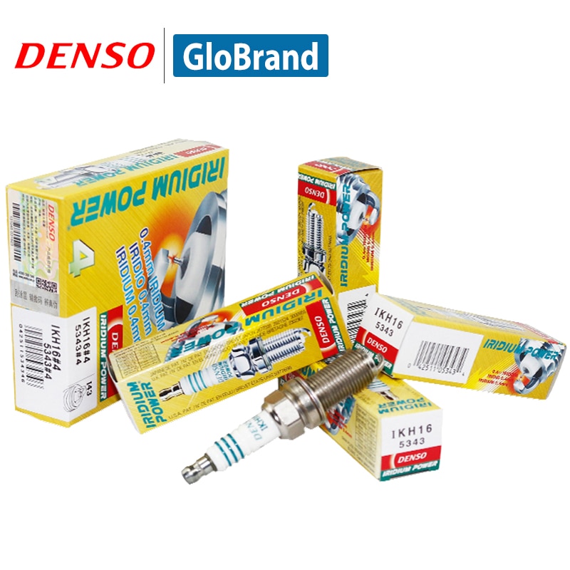 4pieces/set DENSO Car Spark Plug For Toyota Highlander Hyundai Sonata Peugeot 508 Teana Dodge Chrysler double Iridium IKH16