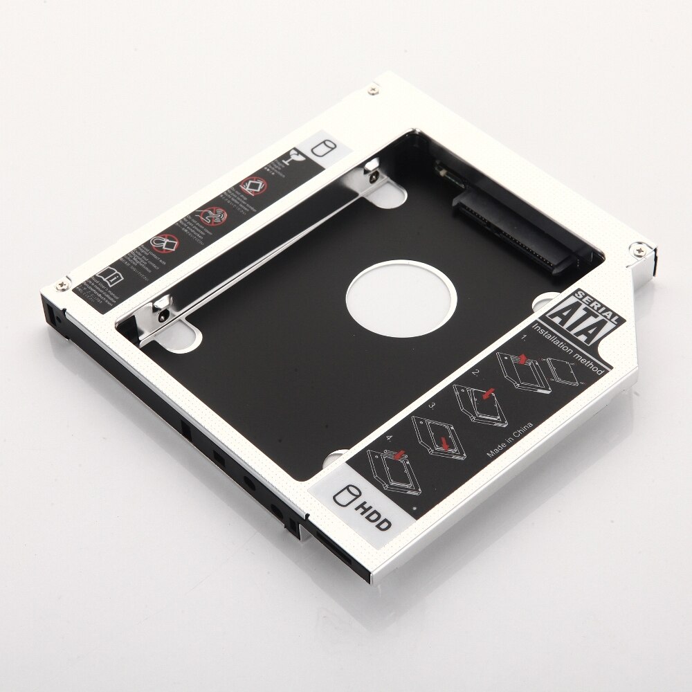 12.7mm 2nd HDD SSD disque dur optique baie Caddy cadre adaptateur pour Lenovo B570 B580 B590 L430 L530 G700 G710 G710AT UJ8D1 DVD