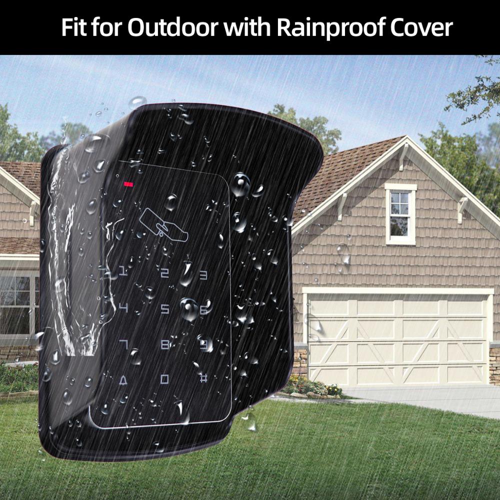 RFID Access Control Standalone Controller Keypad Keyboard System Waterproof Rainproof Cover Outdoor Door Lock Opener Card Reader