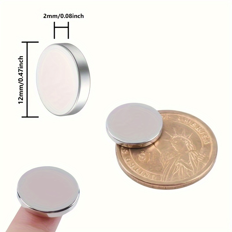 40 Stück 12 x 2 mm Seltenerdmagnet, Miniaturmagnet, Whiteboard-Magnet, Büromagnet, Küchenmagnet, Werkzeugkastenmagnet, Aufbewahrungsmagnet