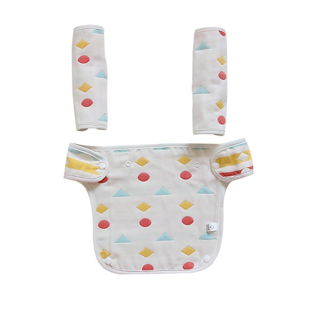 3 teile/satz Baby Taille Hocker Sabbern Zahnen Reversible Baumwolle Pad Multi-funktion Baby Strap Abendessen Bib: gf0171102