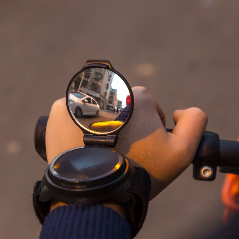 Cykel bakspejl med armled håndledsrem 360 graders roating cykel bakspejl cykeltilbehør mtb cykel ryg spejle
