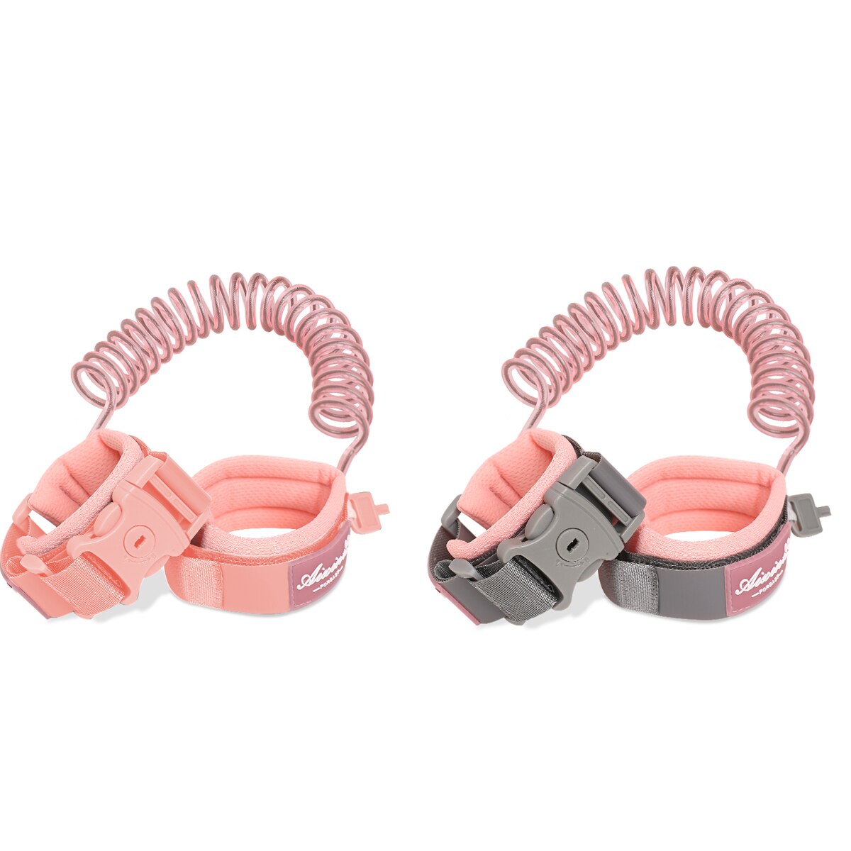 Child Safety Harness Leash Anti Lost Wrist Link Traction Rope For Baby Kids: Pink / 2.5m with a lock