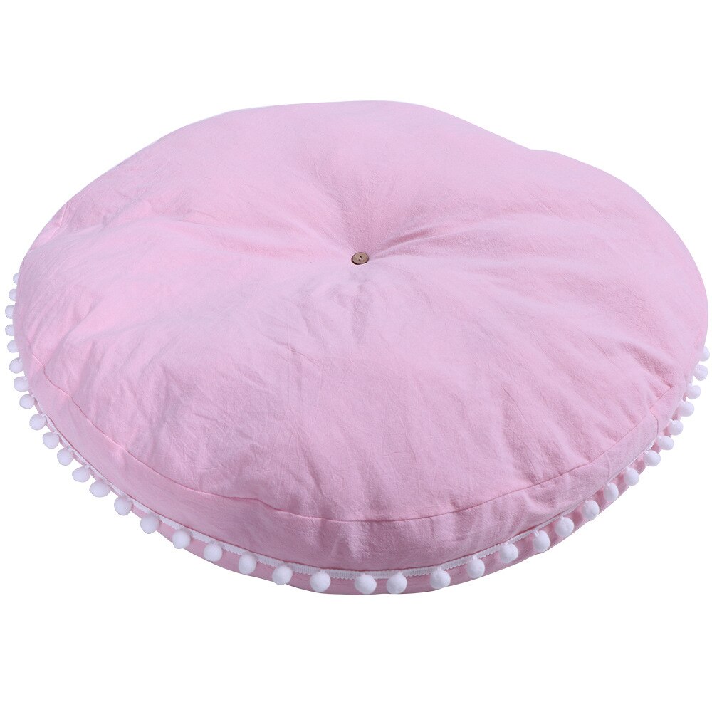 Neue Farbige Kleinkind Kleinkind Runde Kissen freundlicher Baby Unterstützung Sitz Weichen Stuhl Kissen Sofa Plüsch Kissen Spielzeug freundlicher Zimmer Klettern matt: Rosa