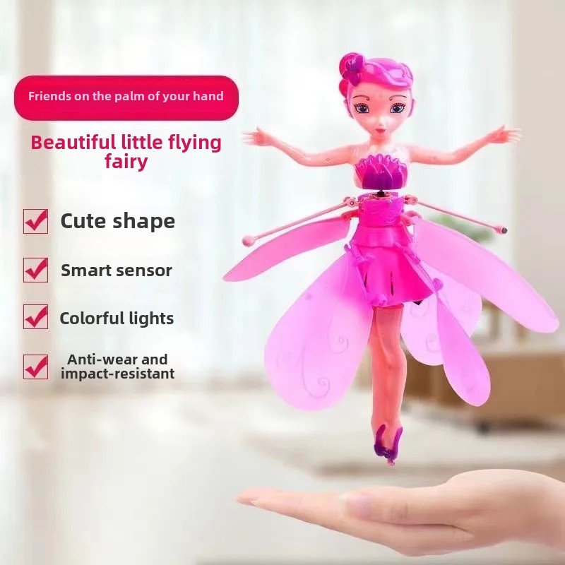 Fliegende Fee Spielzeug für Kinder Kunststoff Material UFO Form Spielzeug Geste Kontrolle Spielzeug Straße Stall Spielzeug Seltsame Spaß Interaktives Spielzeug: Rot