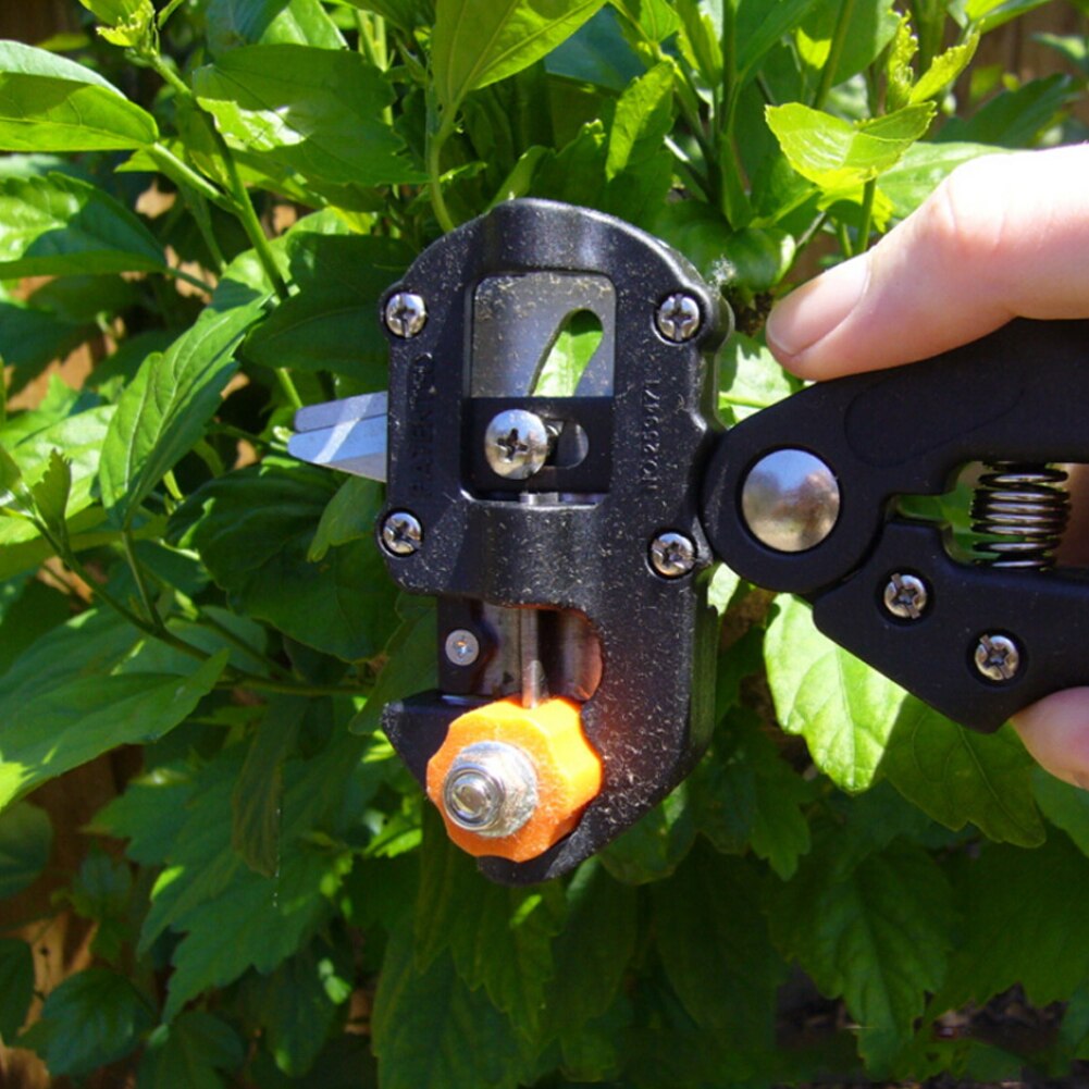 Fruit Tree Grafting Tool Multi-Function 3 Replaceable Blades Seedling Grafting Tool Pruning Grafting Machine Budding Garden Kit
