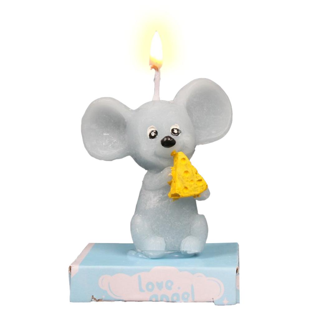 1Pc Leuke Dierlijke Verjaardag Kaarsen 12 Sterrenbeeld Dieren Vorm Rookloze Kaarsen Voor Baby Shower Kids Birthday Party Cake Decoratie: A
