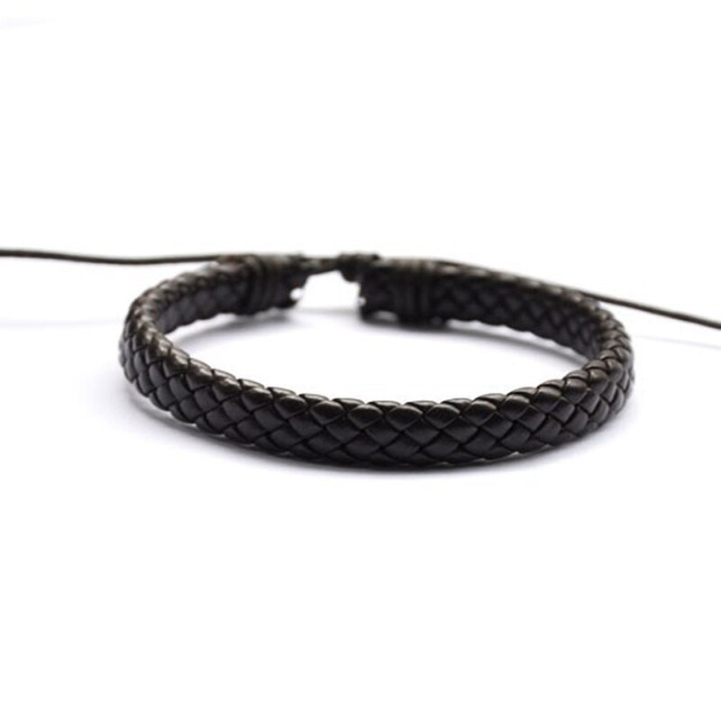 Hüfte-hüpfen Männer Hand-gewebte Armbinde Armreif Surfer Multi-farbe Manschette Einstellbar 1 stück Einfache Leder unisex