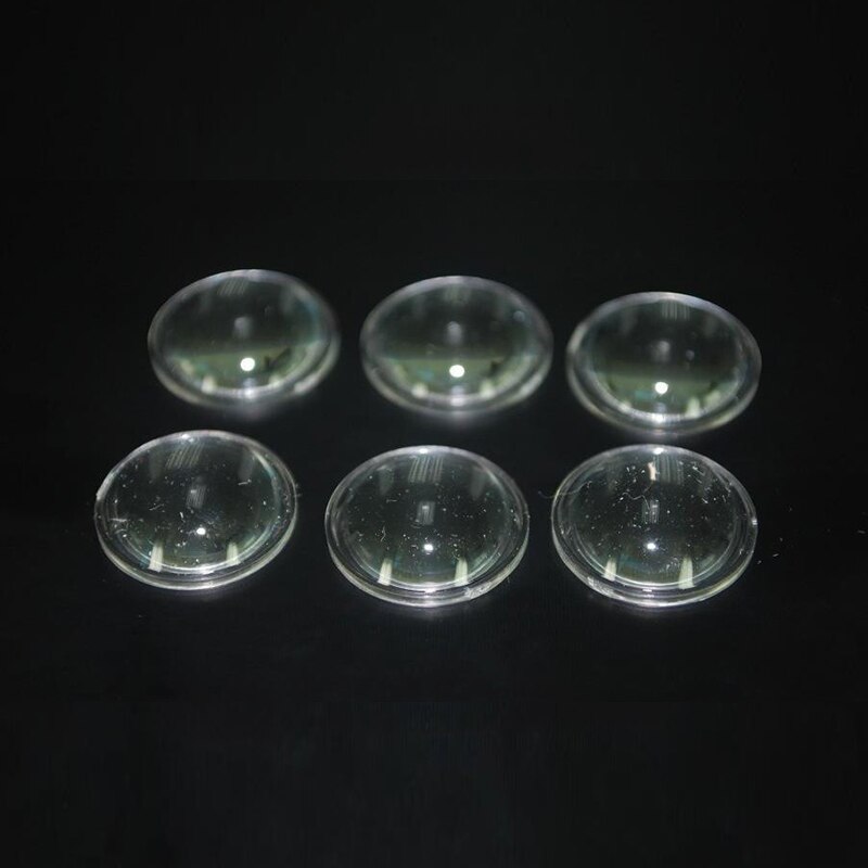10 stuks/partij krachtige led 23mm bolle lenzen optische acryl pmma led lens zaklamplens