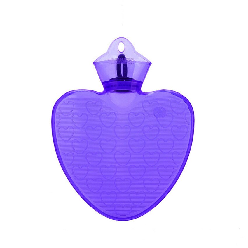 Botella de agua de pvc con forma de corazón: purple