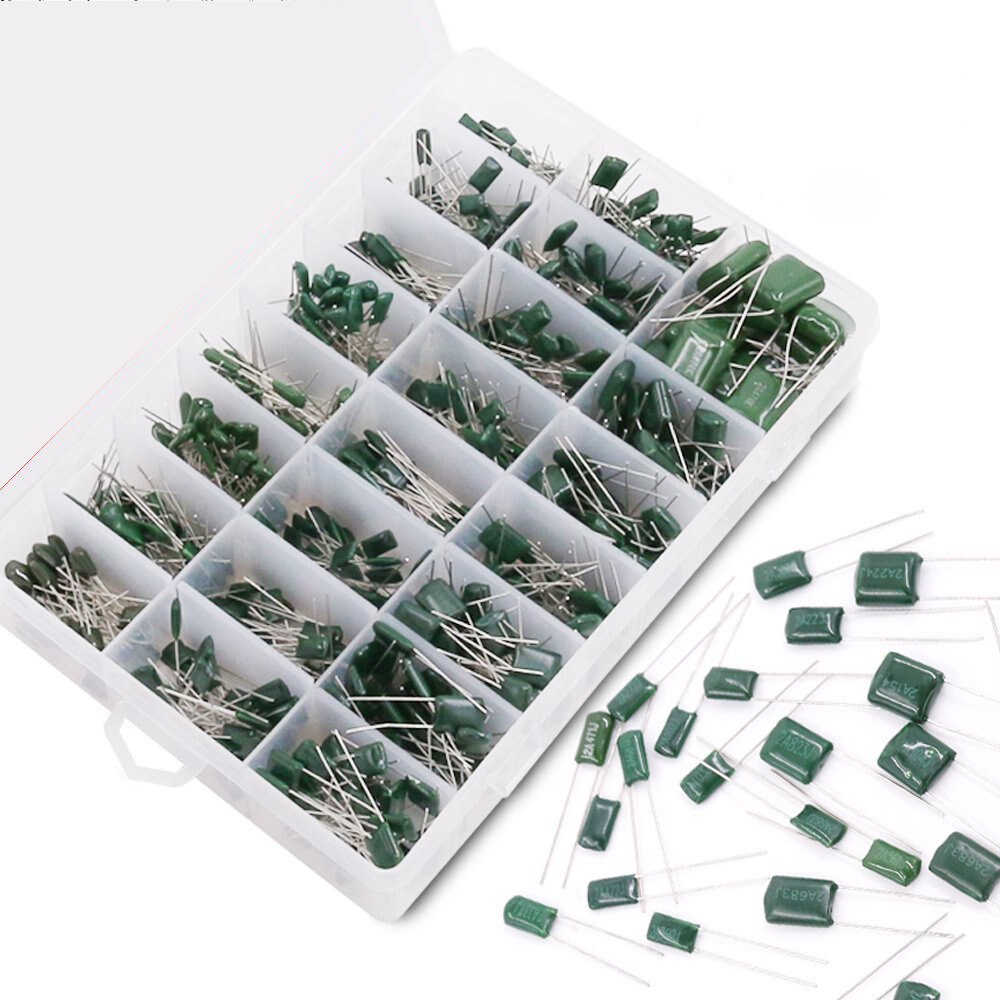 Kondensatoren einstellen Kunststoff fallen 700 stücke 24 Werte Mylar Polyester Film Kondensator Sortiment Bausatz 0.22NF zu 470NF/ 100V