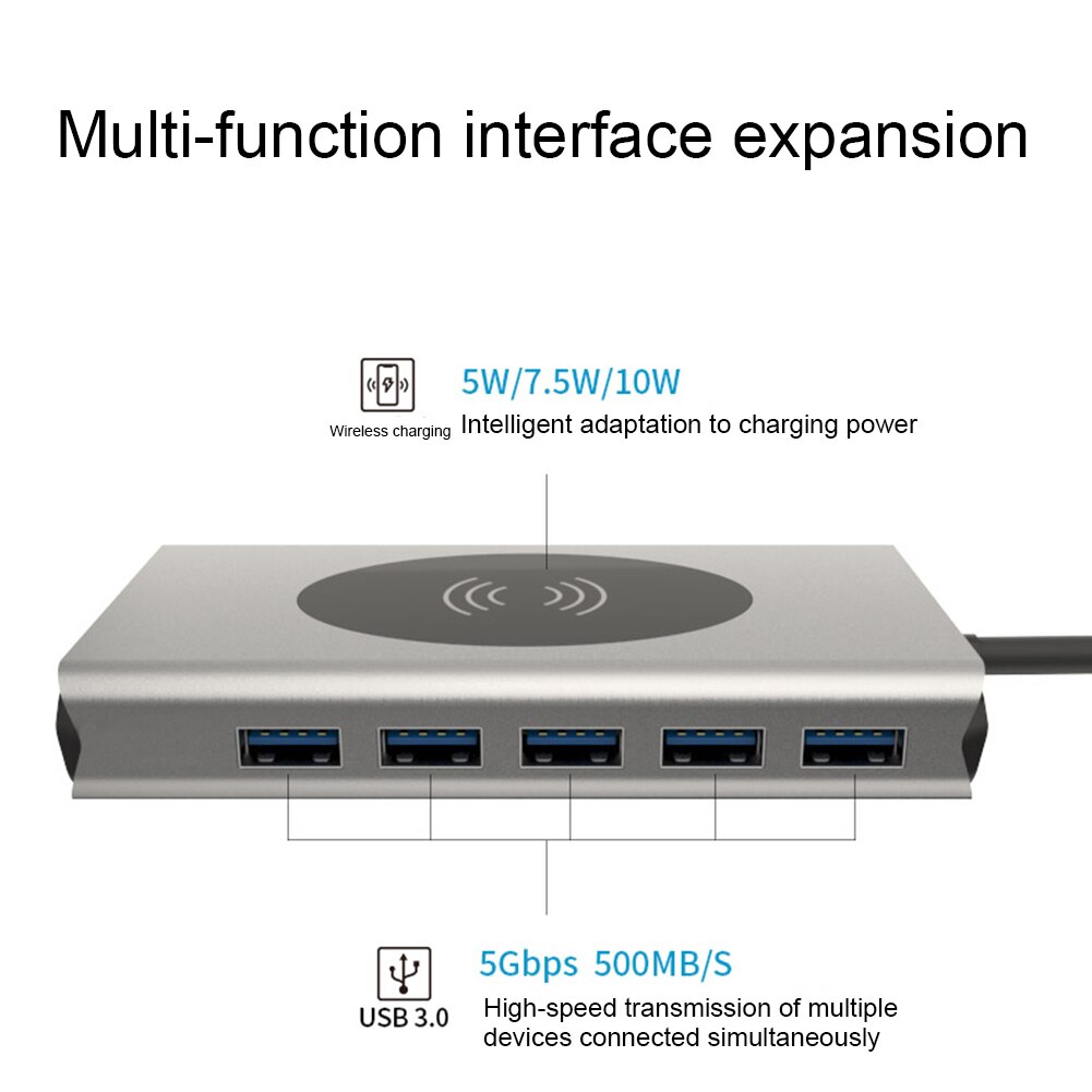 Usb C Hub Type C Naar Usb 3.0 Hub Hdmi Adapter Voor Macbook Pro Huawei Mate 30 USB-C 3.0 splitter Poort Type C Hub Telefoon Oplader