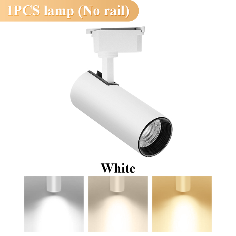 Set Spot Led Track Light Rail 220v Led Ceiling Adjustable Spotlights 30W Fixture Bedroom Kitchen Store Living Room Decor Light: Orange / Beige