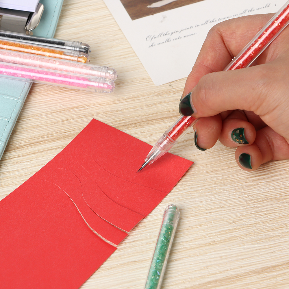 Kleurrijke Draagbare Graveren Pen School Papier Mes Diy Notebook Papier Carving Pen Mes Snijgereedschap Kantoor School Briefpapier