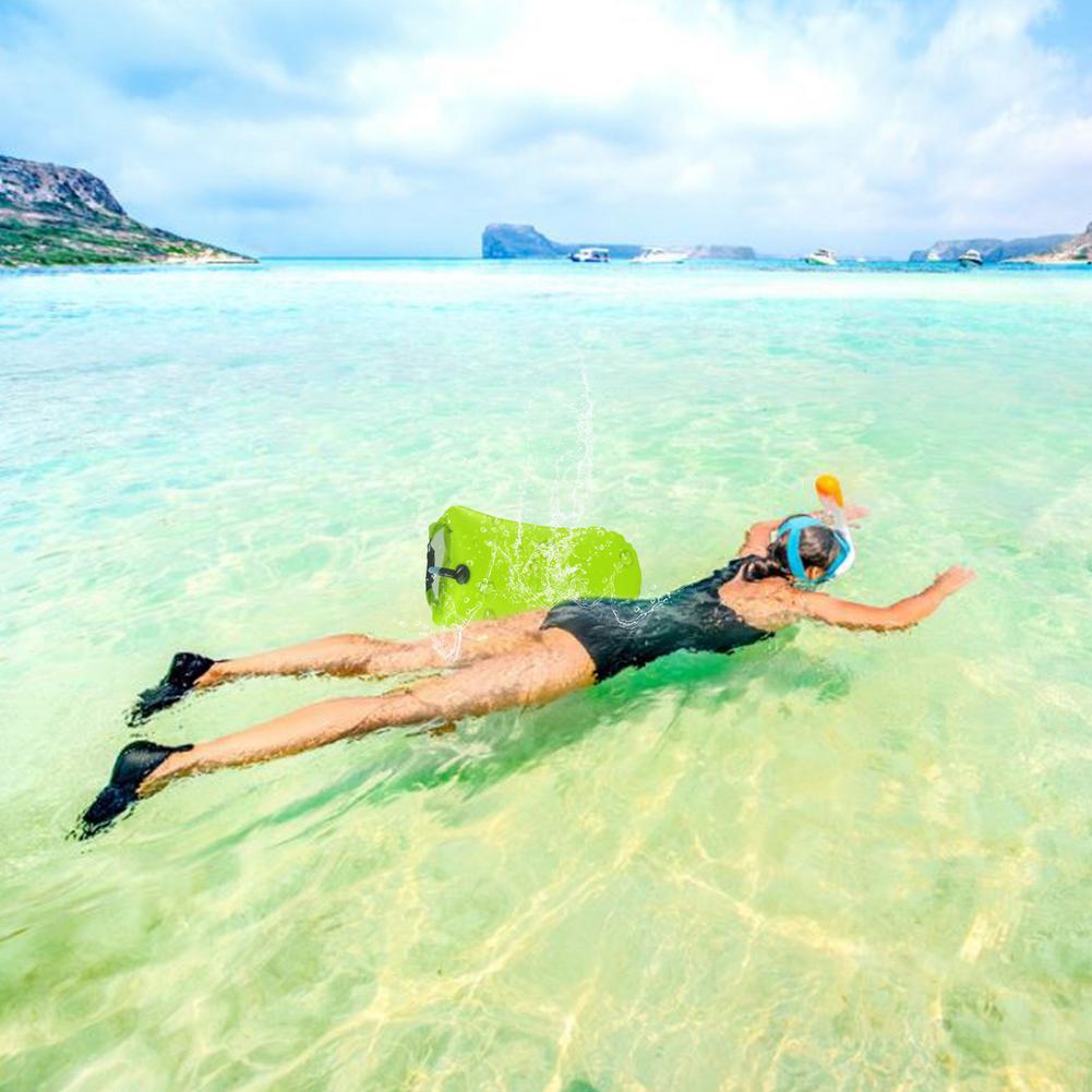 10L Zwemmen Boei Waterdichte Drijvende Opblaasbare Droge Opbergtas Outdoor Duiken Compressie Opslag Waterdichte Tas Voor Rafting Kajak