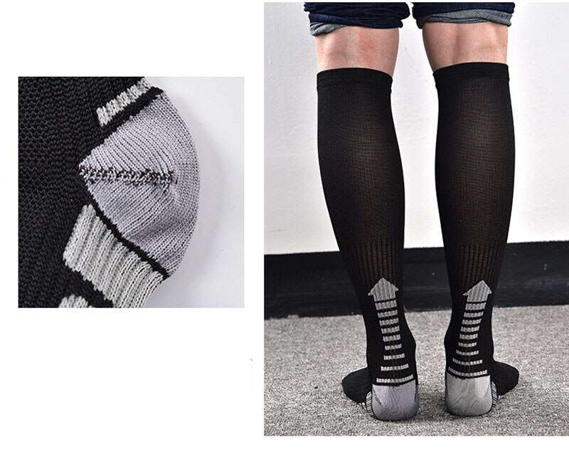 Fietsen Sokken Mannen Outdoor Sport Sokken Running Fietsen Sok Compressie Ademend Basketbal Voetbal Sokken Calcetines Ciclismo