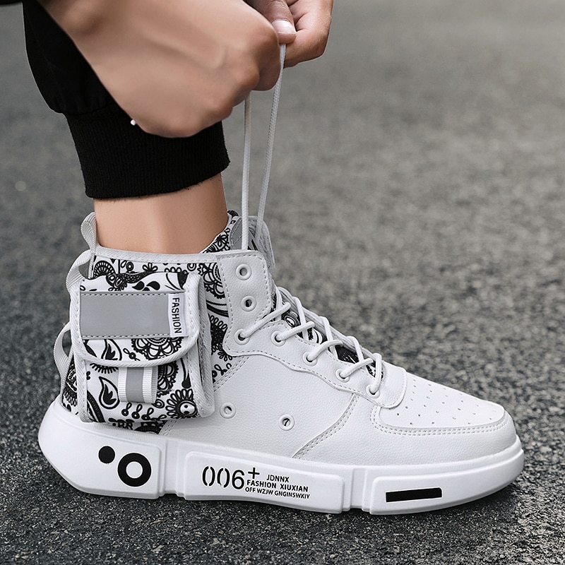 Mænd fritidssko drengetrend komfortabelt mærke mænd lomme sneaker fritidssko zapatillas hombre sko til mænd