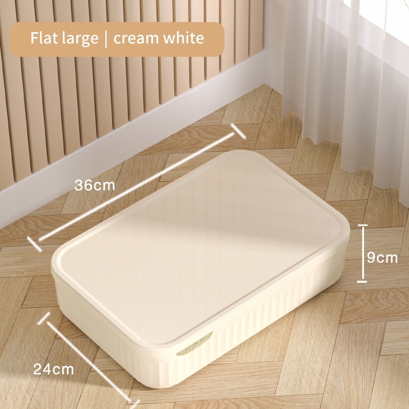 Home Wardrobe Clothes Organizer Plastic Toy Storage Boxes for Bedroom Cabinets Drawers Cosmetic Makeup Doll Accessory Container: green