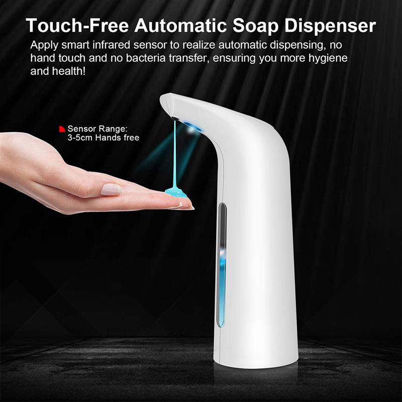 400ml automatiske sæbedispenser håndfri berøringsfri desinfektionsmiddel badeværelsesdispenser smart sensor flydende sæbedispenser til køkken